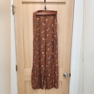 Natural Life Palazzo Pants In Autumnal Pattern